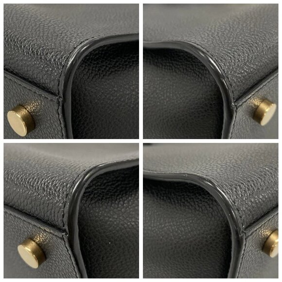 SAINT LAURENT PARIS Baby Tote Downtown Black Leather - Handbag 996-082225 - Picture 6 of 13